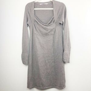 Athleta Womens Taupe Hot Toddy Sweater Dress